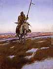 Charles Marion Russell Canvas Paintings - A Cree Indian